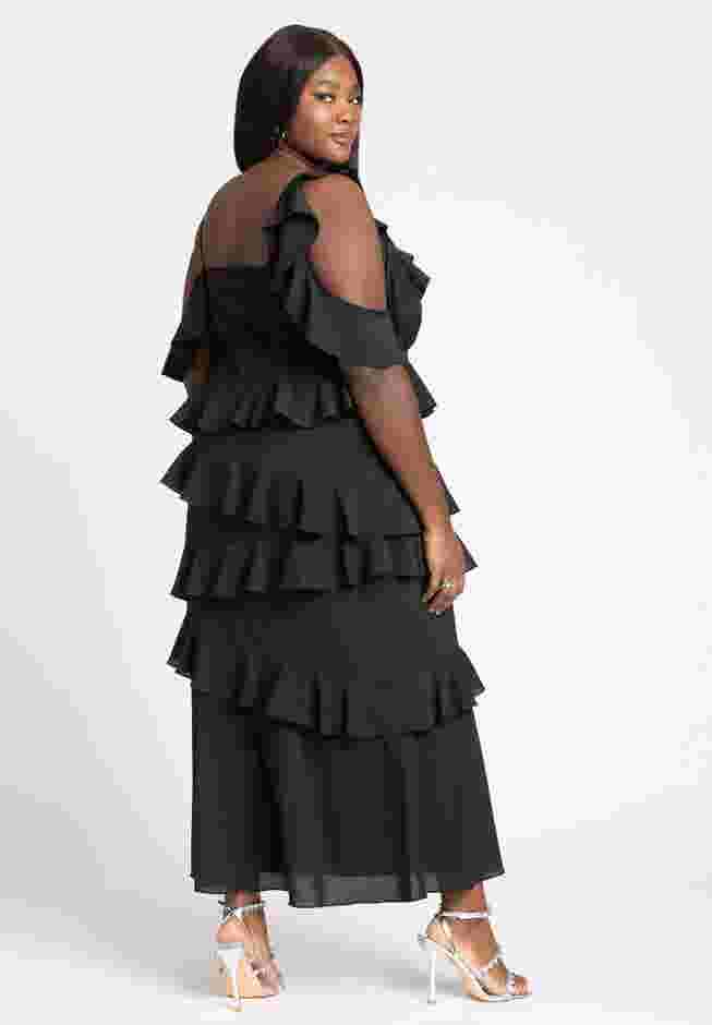 Asym Ruffle Maxi Dress image number 2
