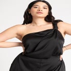 Tie Detail Satin Jumpsuit image number null