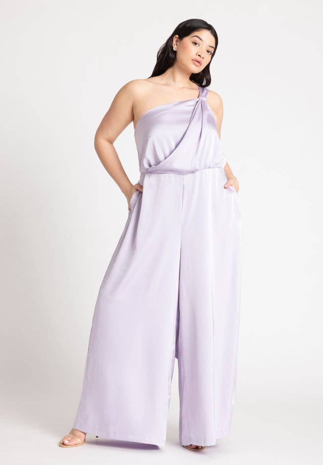 Tie Detail Satin Jumpsuit image number 1