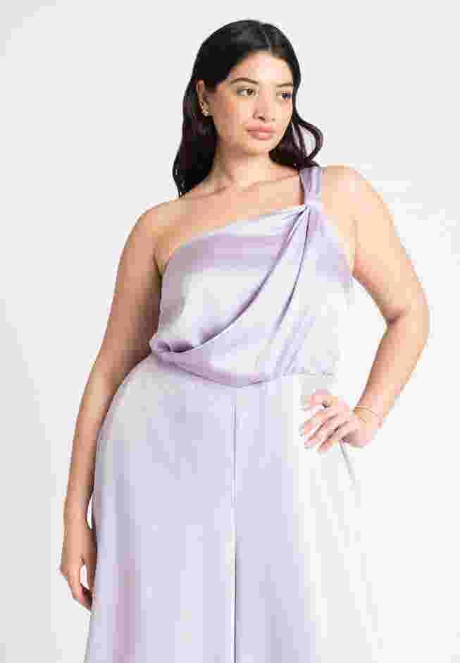 Tie Detail Satin Jumpsuit image number 3