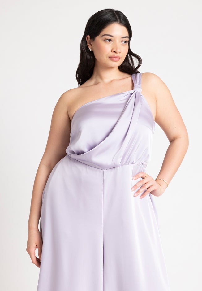 Tie Detail Satin Jumpsuit image number 3