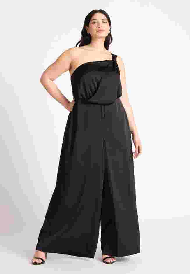 Tie Detail Satin Jumpsuit image number 0