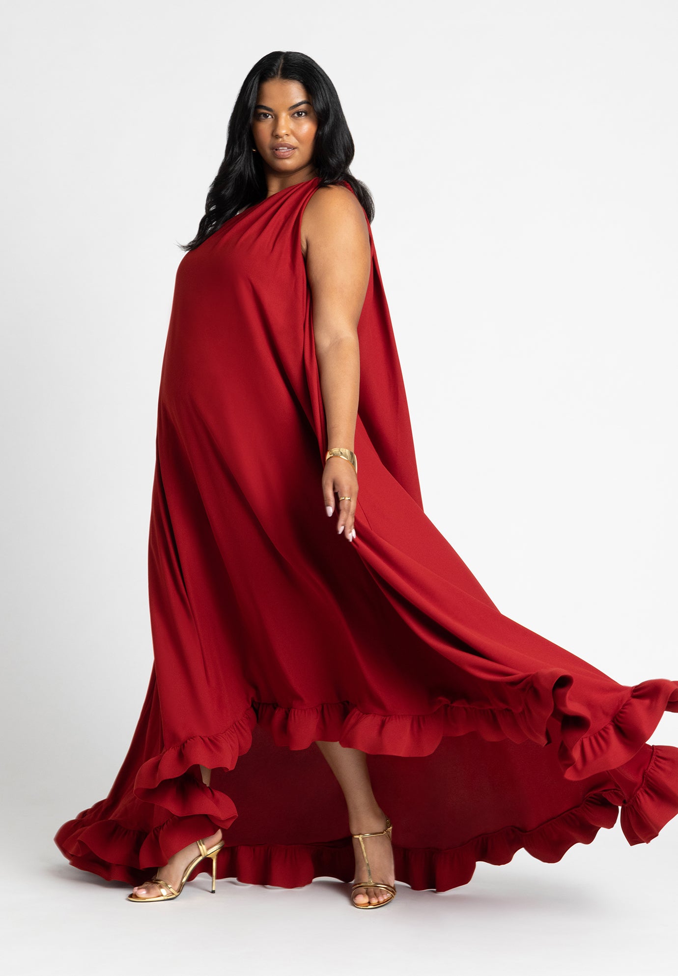 Dramatic Ruffle Gown image number 4