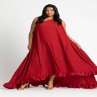 Dramatic Ruffle Gown image number null