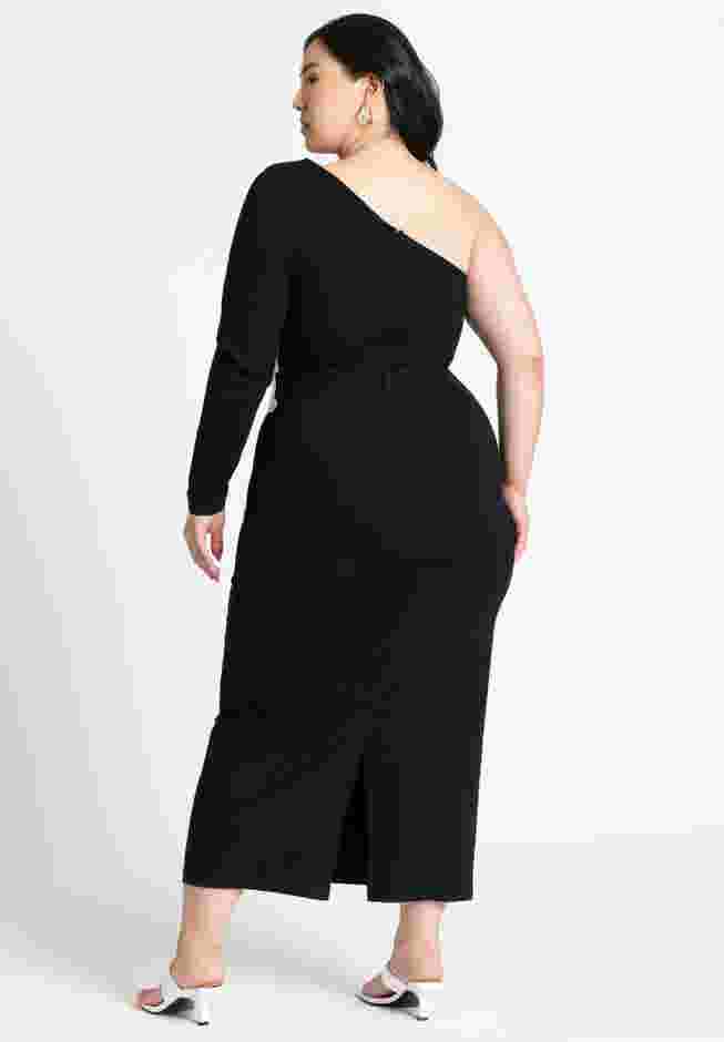 One Shoulder Flower Detail Dress image number 1
