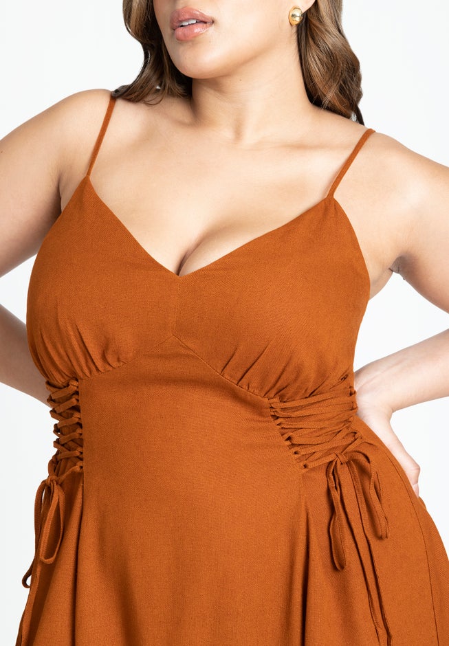 Lace Up Detail Dress image number 2