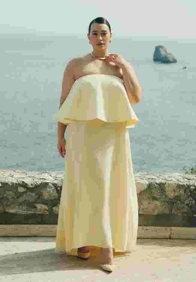 Peplum Bodice Gown image number 0