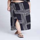 Wrapover Printed Skirt image number null
