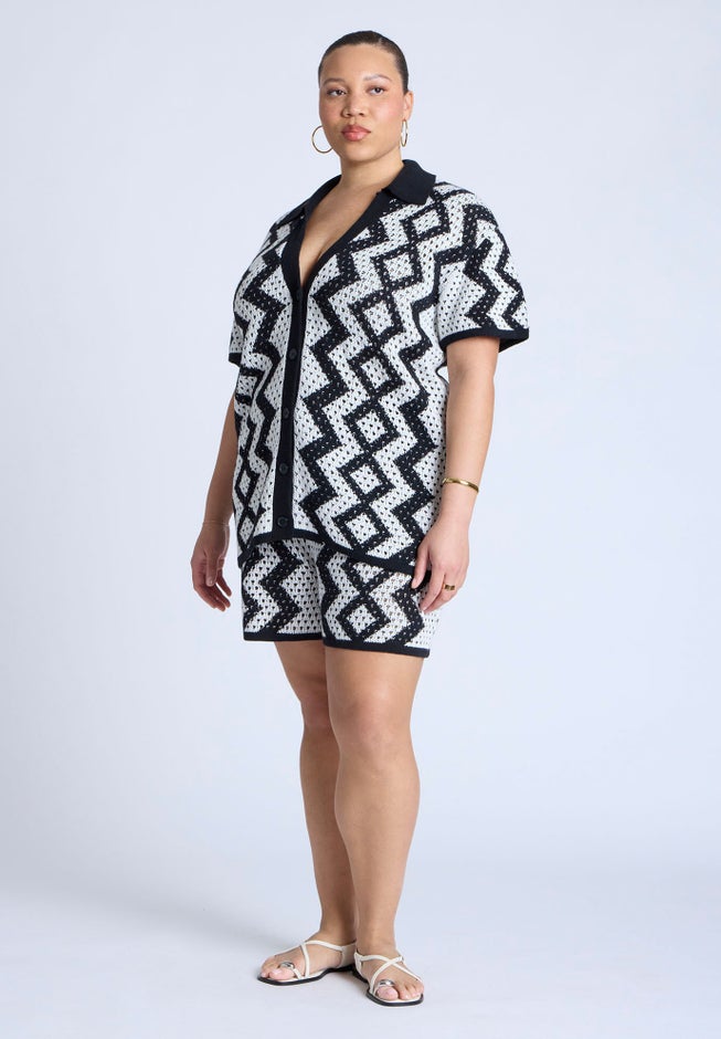 Crochet Knitted Short image number 0