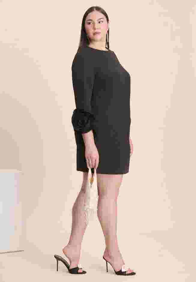 Rosette Sleeve Mini Dress image number 4