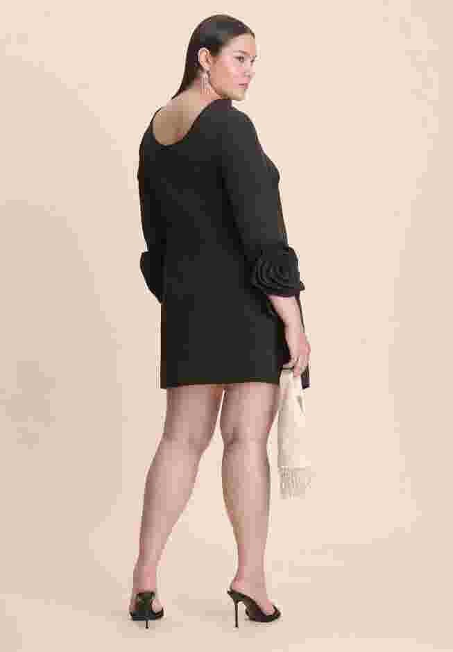 Rosette Sleeve Mini Dress image number 5