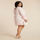 Rosette Sleeve Mini Dress image number null