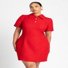 Tweed Mini Shirt Dress image number null