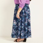 Crinkle Chiffon Ankle Skirt image number null