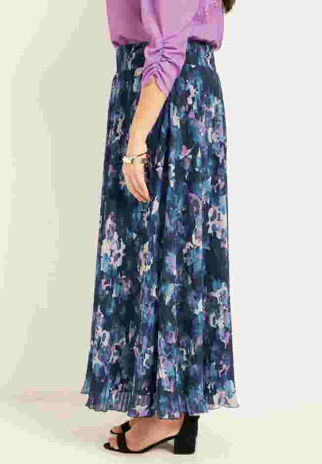 Crinkle Chiffon Ankle Skirt image number 2