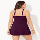 High Neck Wrap Swimdress image number null