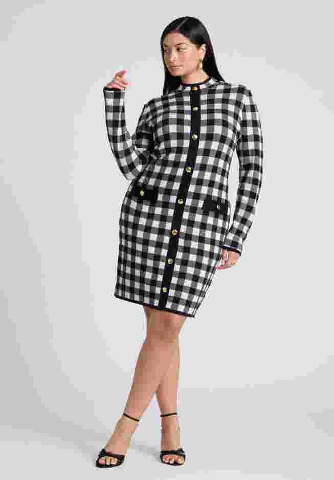 Intarsia Long Sleeve Drees image number 1