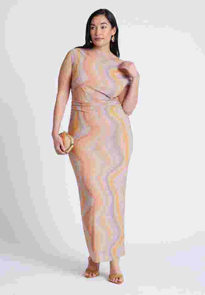Printed Mesh Dress image number 0