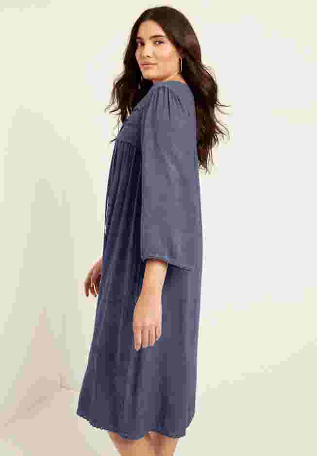 Acid Wash Peasant Dress image number 2