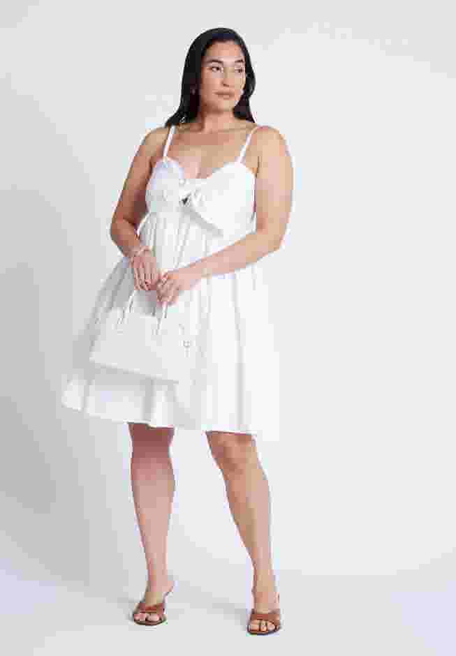 Tie Bodice Flare Mini Dress image number 1