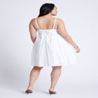 Tie Bodice Flare Mini Dress image number null