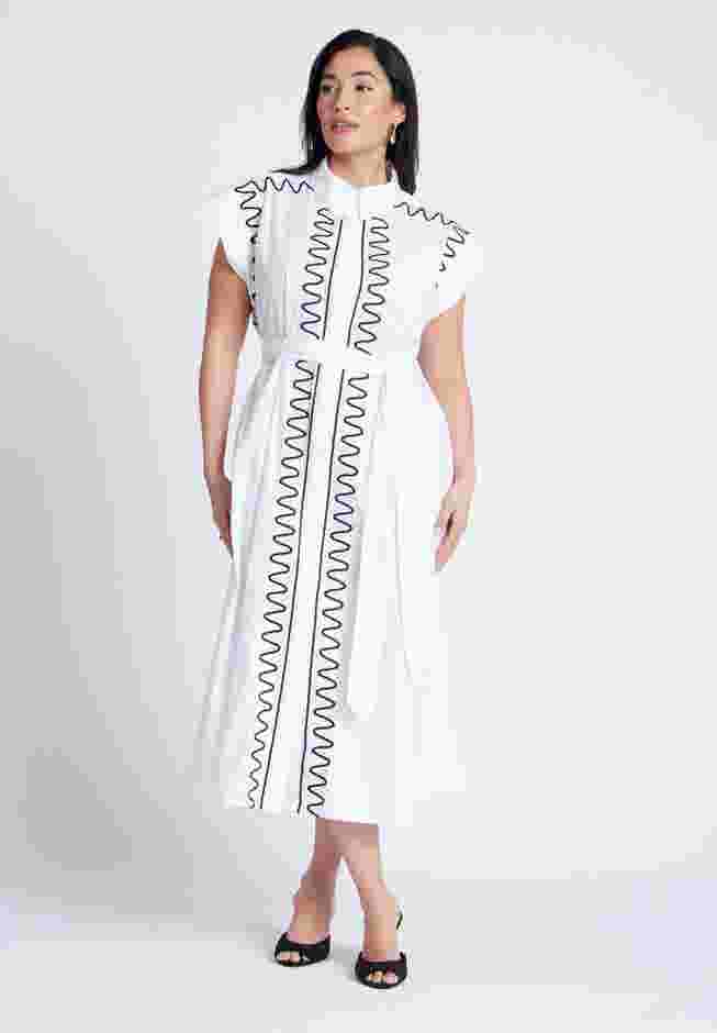 Embroidered Midi Dress image number 0