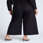 Linen Wide Leg Crop Pant image number null