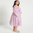 Fit-and-Flare Midi Dress image number null