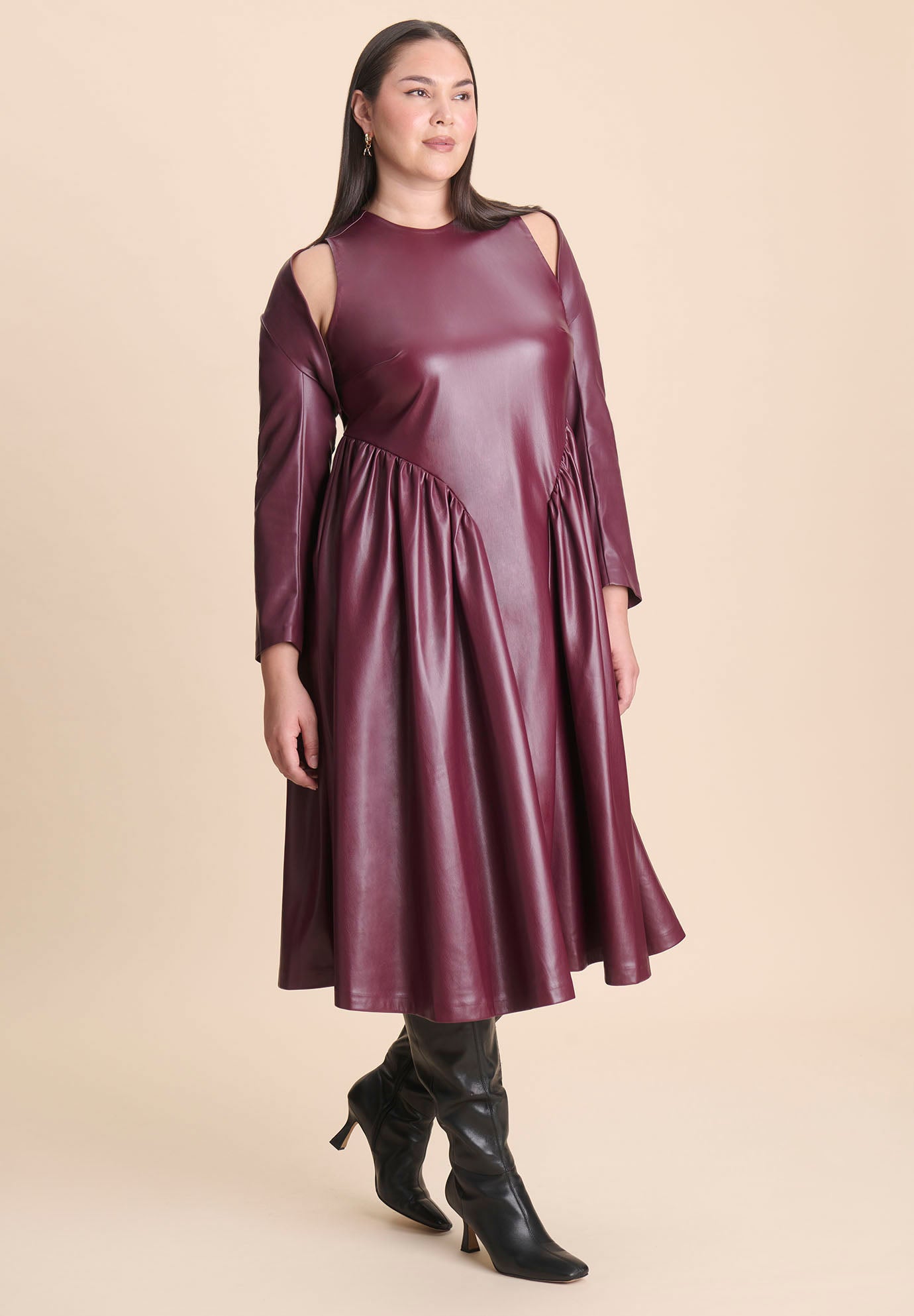 Faux Leather Layering Sleeves image number 3