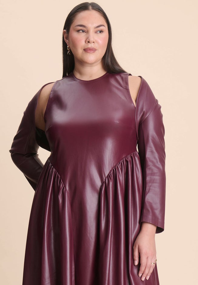 Faux Leather Layering Sleeves image number 0