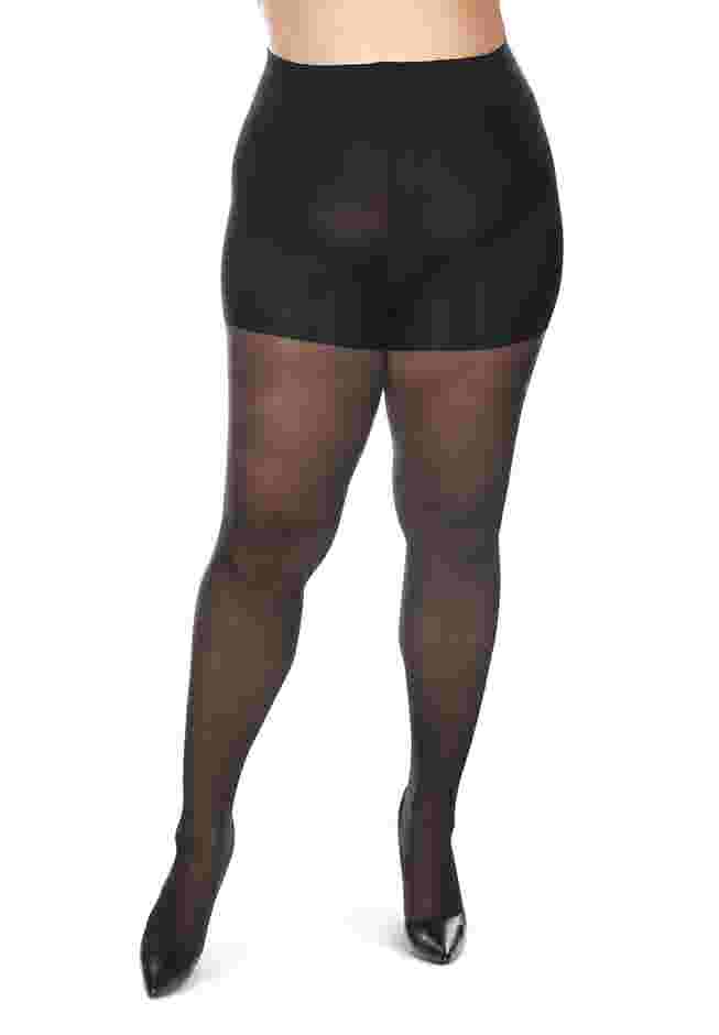 Memoi Sparkle Sheer Control Top Tights image number 0
