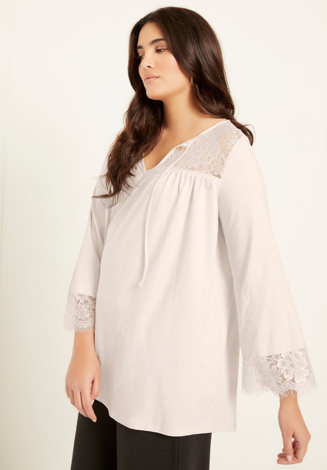 Lace-Trim Top image number 2