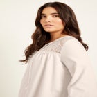 Lace-Trim Top image number null