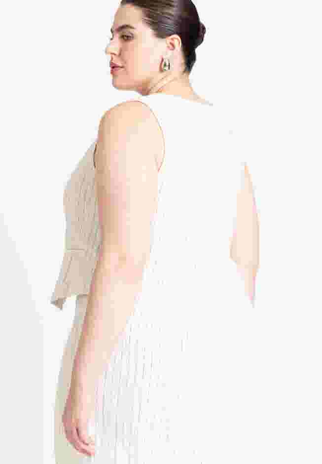 Striped Linen Vest image number 1