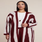 Intarsia Duster Sweater image number 3
