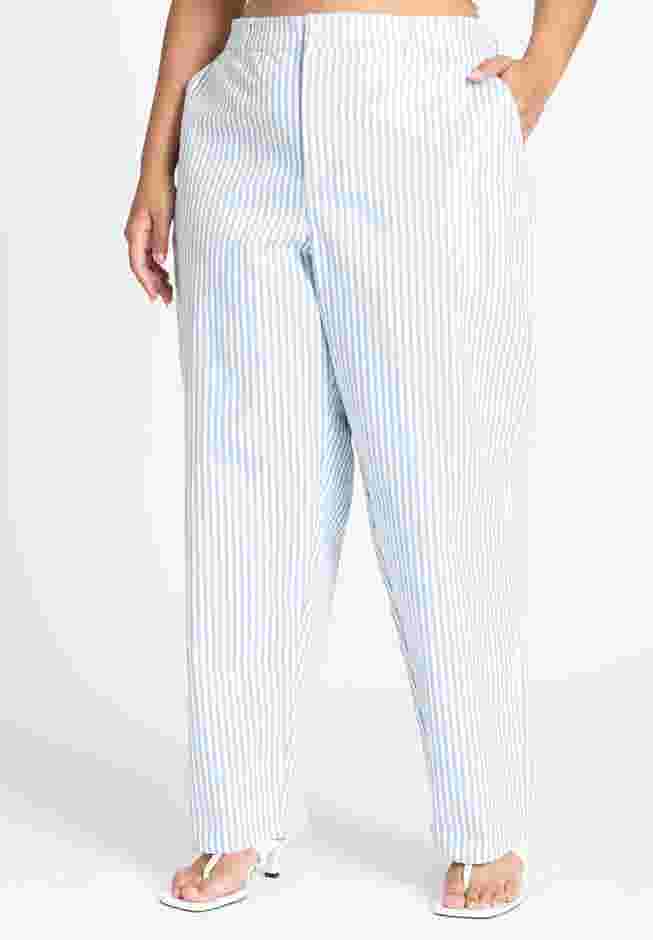 Yarn Dye Striped Straight Leg Pant image number 1