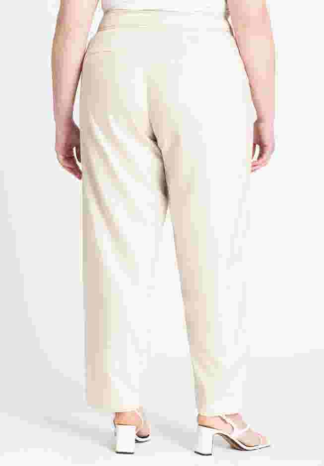 Pintuck Detail Linen Trouser image number 2
