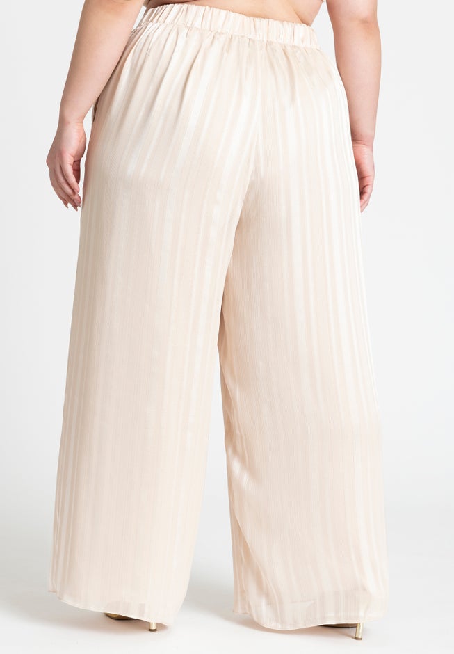 Metallic Stripe Wide Leg Pant image number 2
