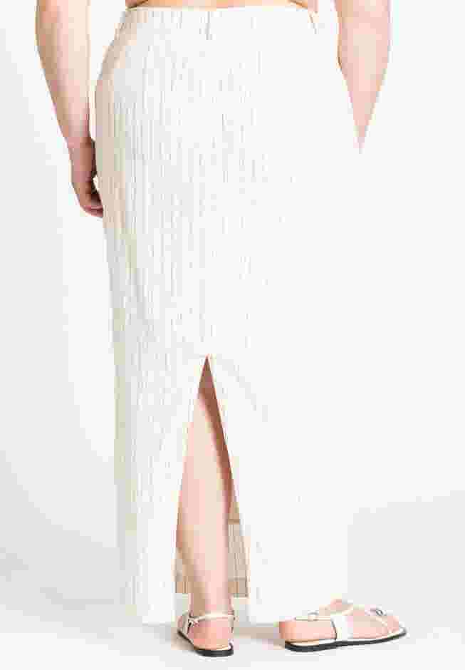 Striped Linen Maxi Column Skirt image number 2