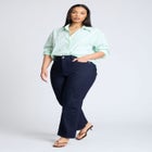 Preppy Striped Button Down image number null