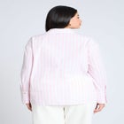 Preppy Striped Button Down image number null