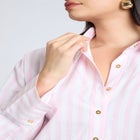 Preppy Striped Button Down image number null