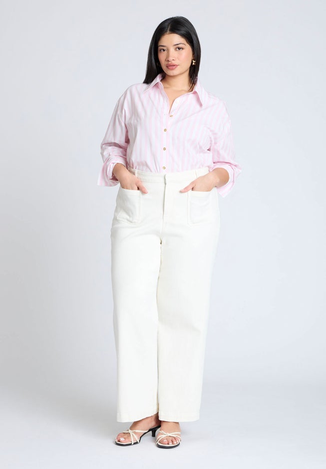 Preppy Striped Button Down image number 3