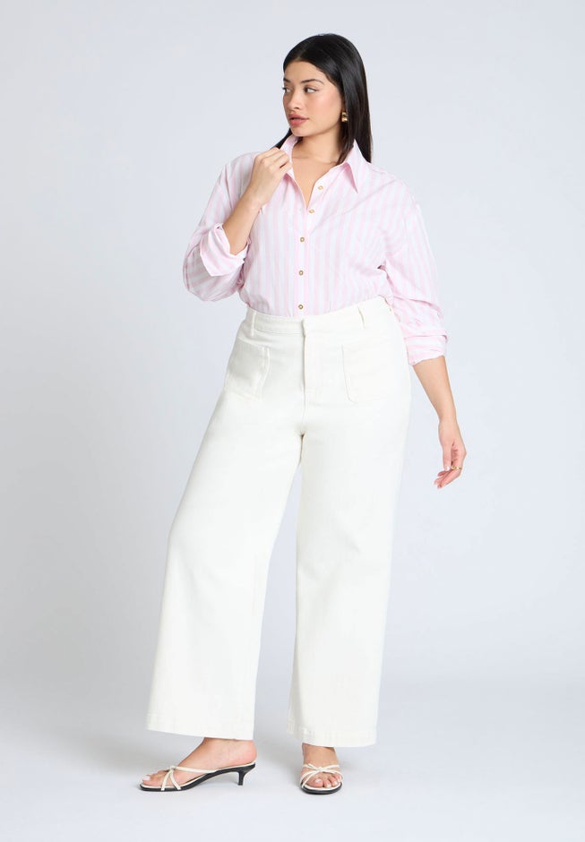 Preppy Striped Button Down image number 4