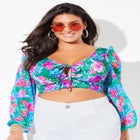 Bra-Sized Mesh Sleeve Underwire Bikini Top image number null