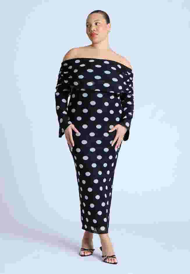 Off Shoulder Printed Dress image number 0
