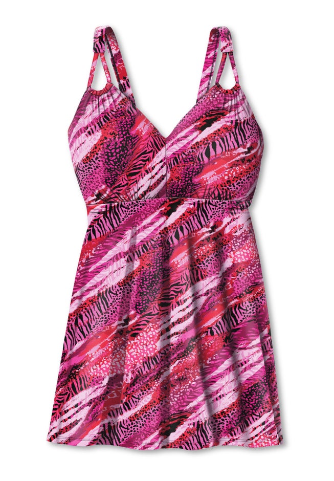 Loop Strap Two-Piece Swim Dress image number 2