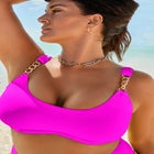 Chain Accent Underwire Bikini Top image number null