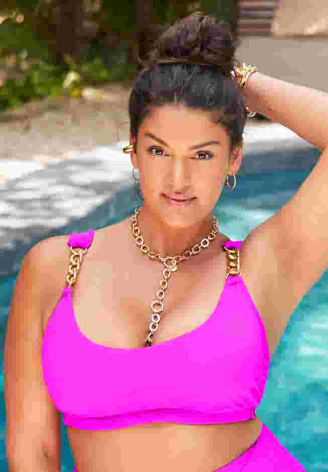 Chain Accent Underwire Bikini Top image number 0