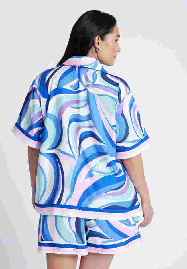 Printed Relaxed Top image number 1